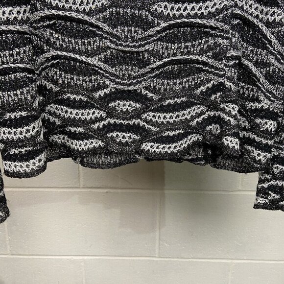 ST. JOHN Evening by Marie Gray Black White Rhinestones Embellished Jacket Size 4 - Picture 5 of 10